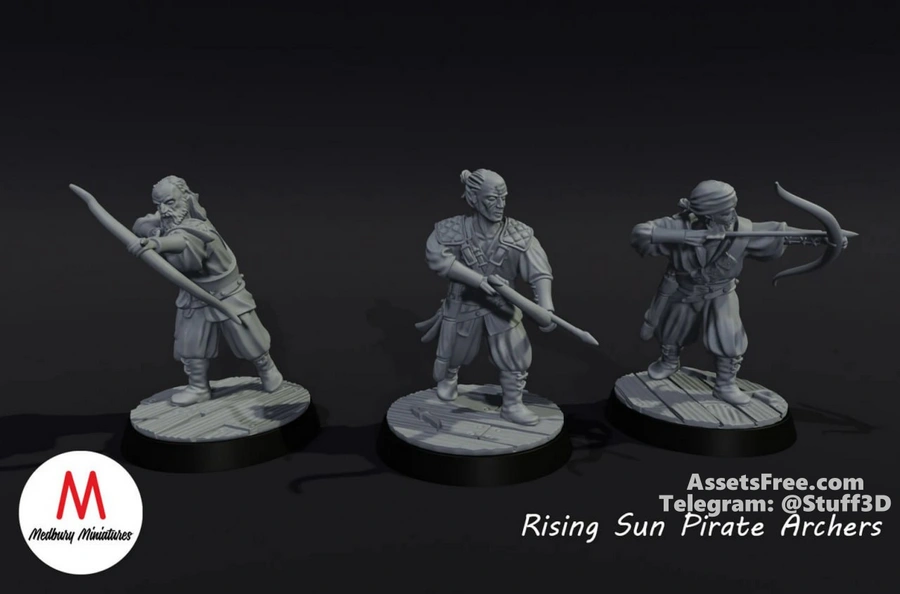 Medbury Fantasy - Rising Sun Pirates - Pirate Archers