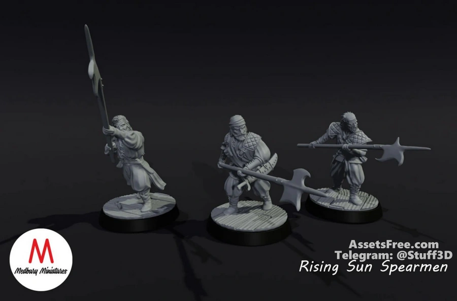 Medbury Fantasy - Rising Sun Pirates - Spearman