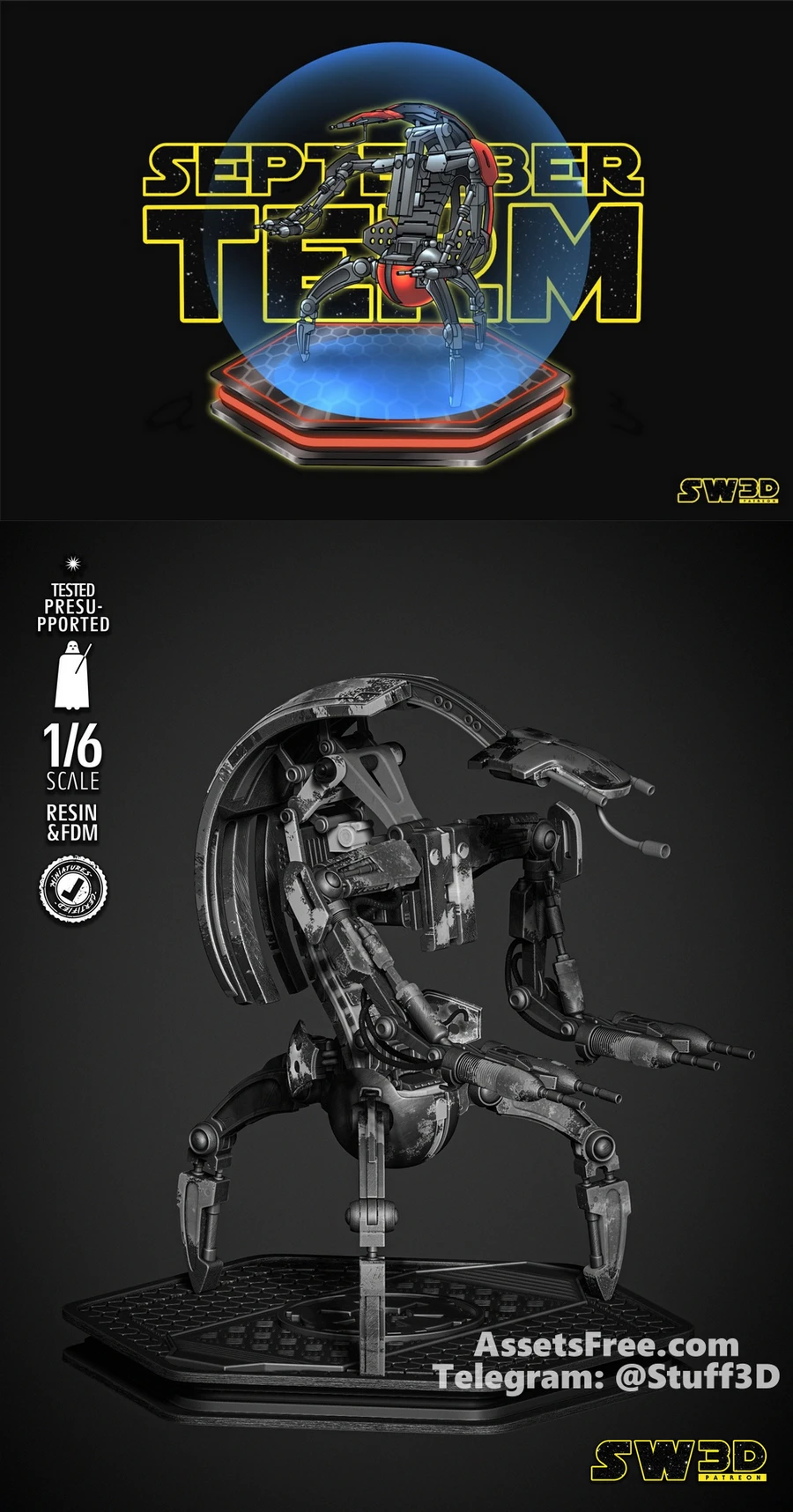 Star Wars - Droideka Sculpture