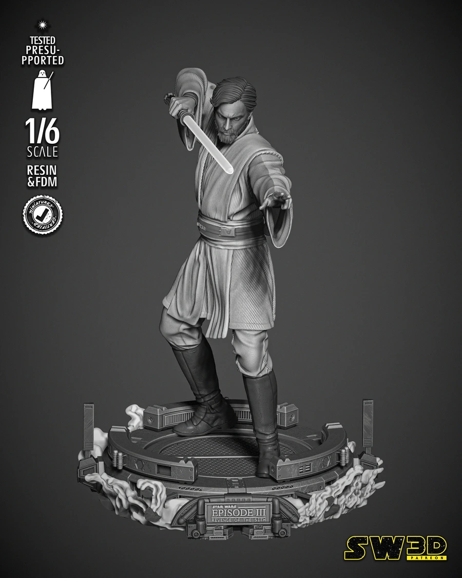 SW3D - Obi Wan Kenobi Sculpture