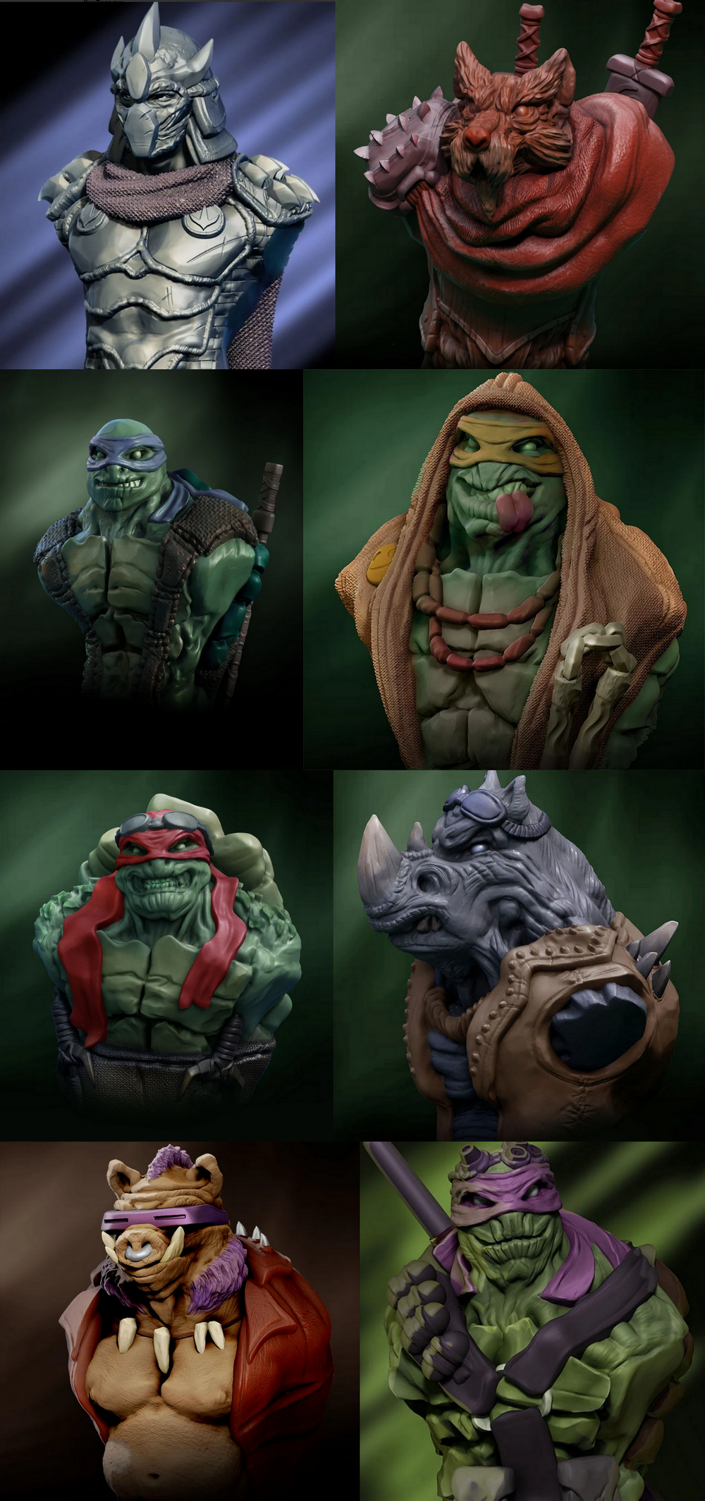 TMNT Tartarugas Ninja Bust Pack