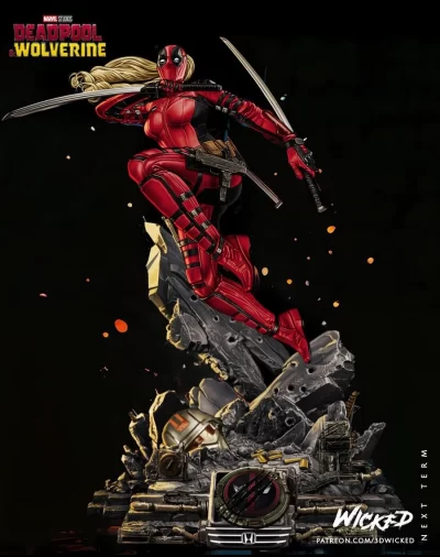 Lady Deadpool Sculpture