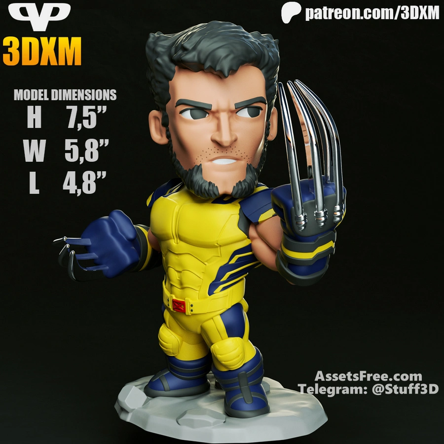 Wolverine - Hugh Jackman - Chibi