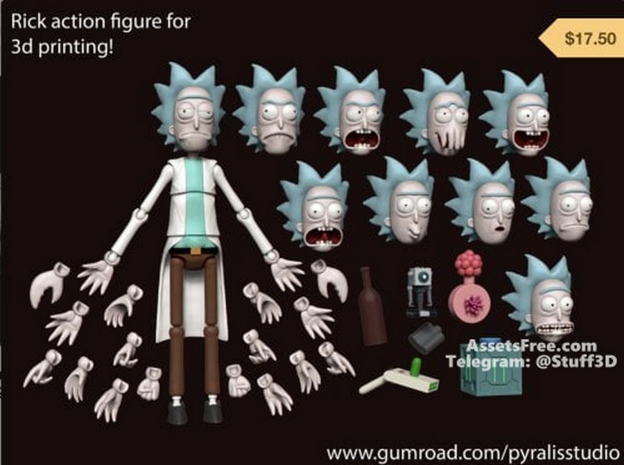 Articulated - Rick from Rick and Morty