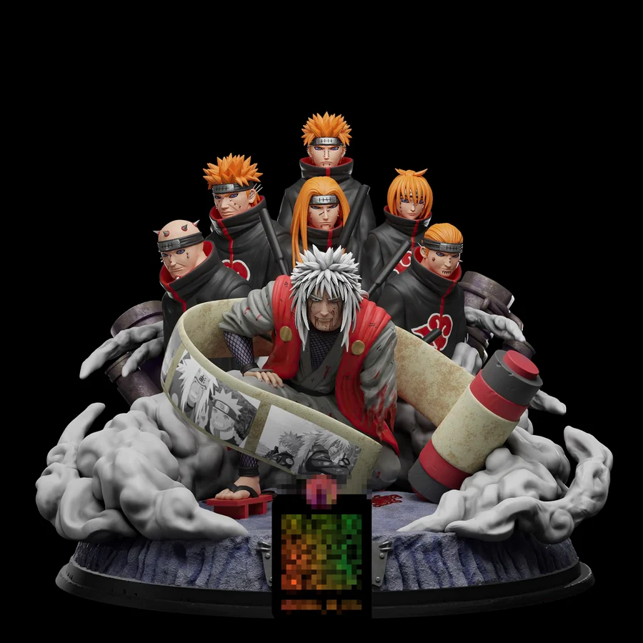 Jiraiya vs Six Paths of Pain Naruto