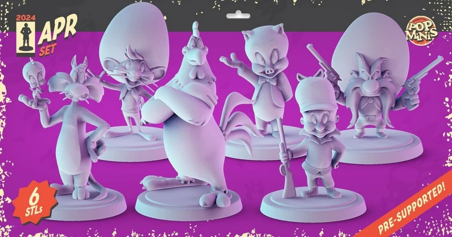 Pop Minis- Looney Toons Set 2- Abril 2024