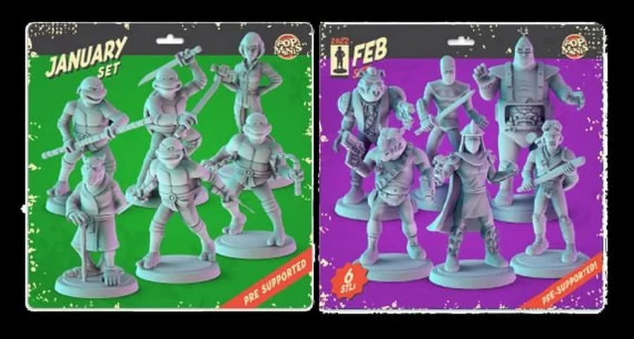 Pop Minis- Tortugas Ninja Set 1- Julio 2022