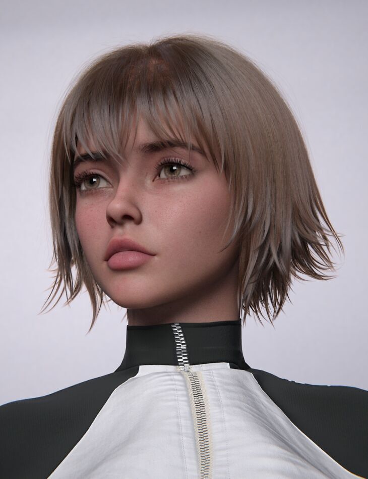 Download Free High Quality Dforce Ak Layered Bob Hair For Genesis 9 8 And 8 1 Female 3d Model