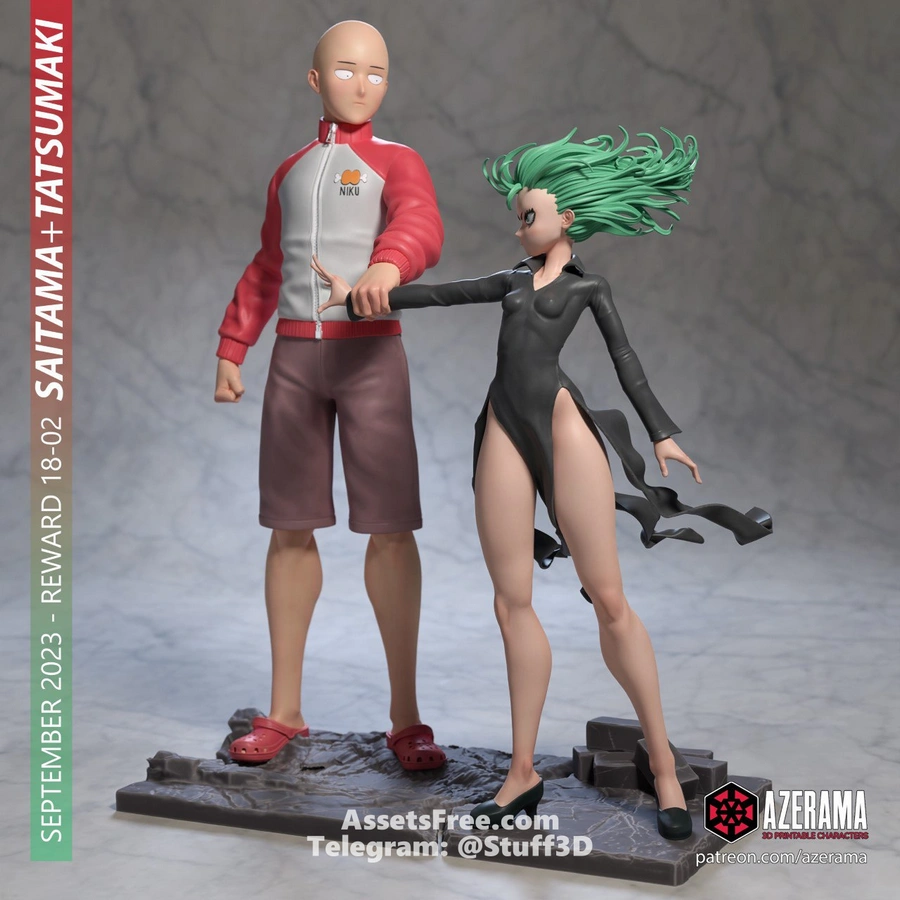 Saitama and Tatsumaki