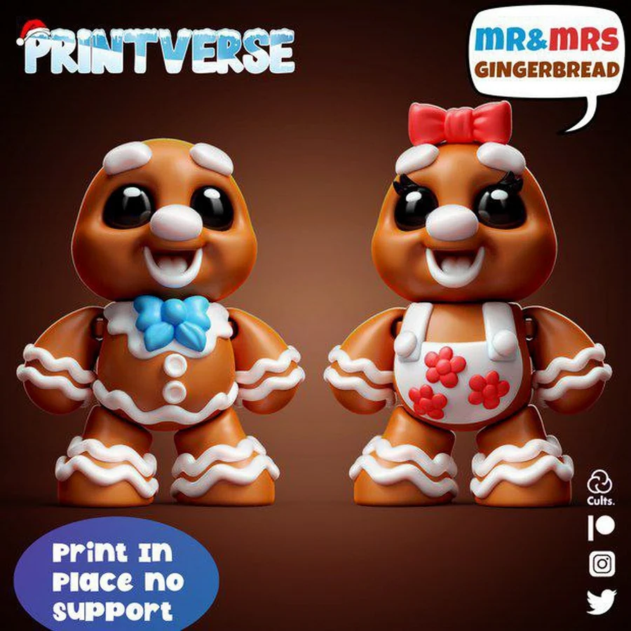 Flexy Mr & Mrs Gingerbread