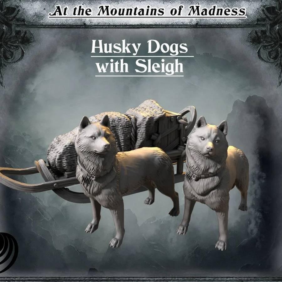 Husky Dogs with Sleigh - At the Mountains of Madness Campain