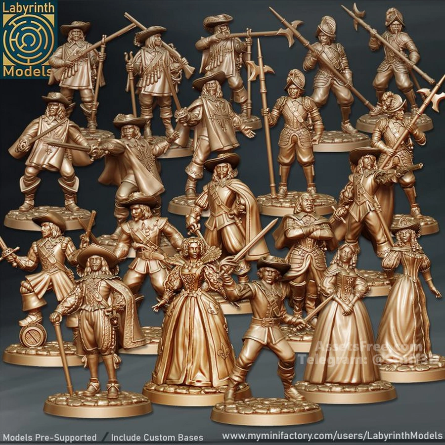 Labyrinth Models - 2024-08 - The Three Musketeers Collection