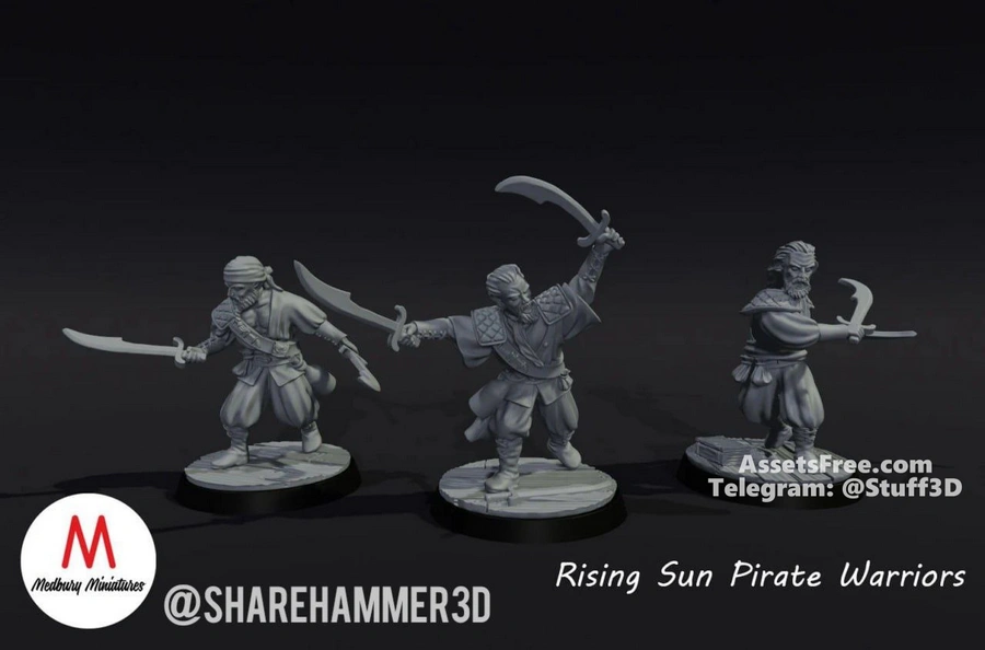 Medbury Fantasy - Rising Sun Pirates - Pirate Warriors