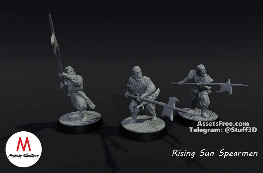 Medbury Fantasy - Rising Sun Pirates - Spearman