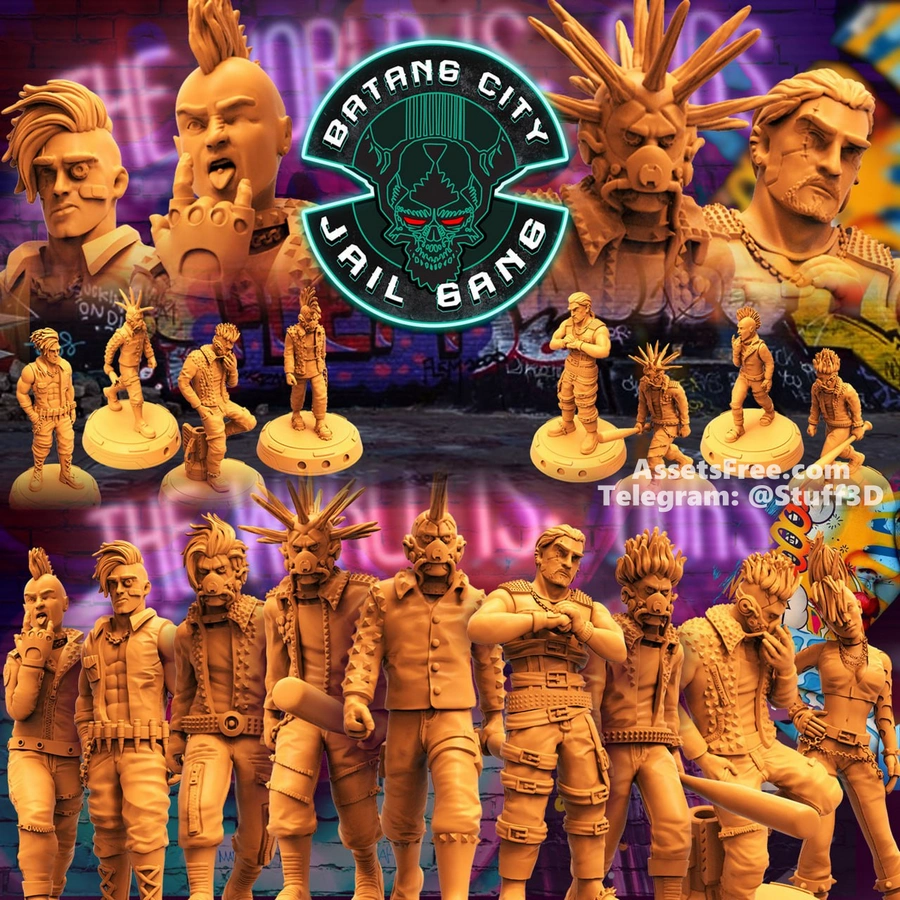 Miniatures Batang City - Jail Gang