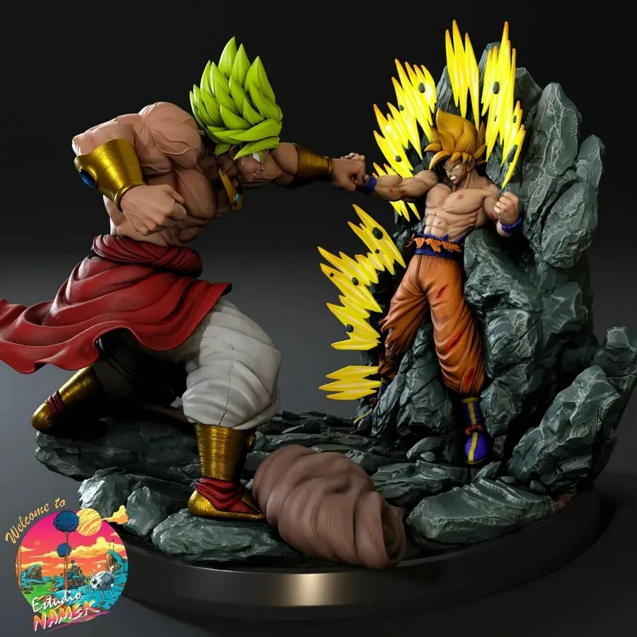 Diorama Goku vs Broly