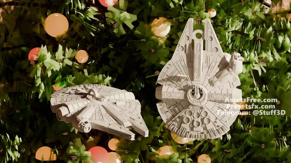 Millennium falcon - Star Wars - christmas ornament