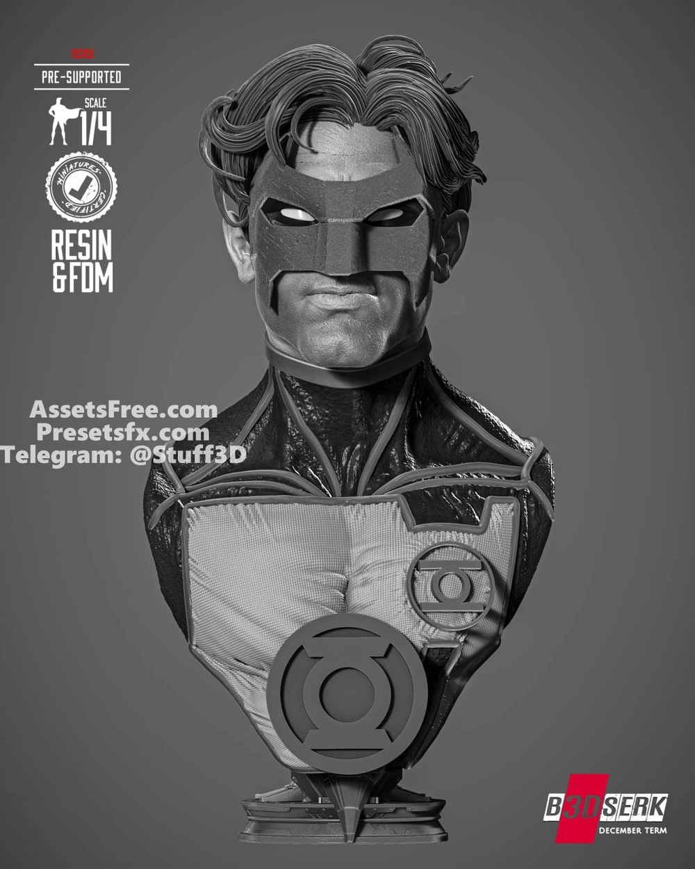 Kyle Green Lantern Portrait Bust