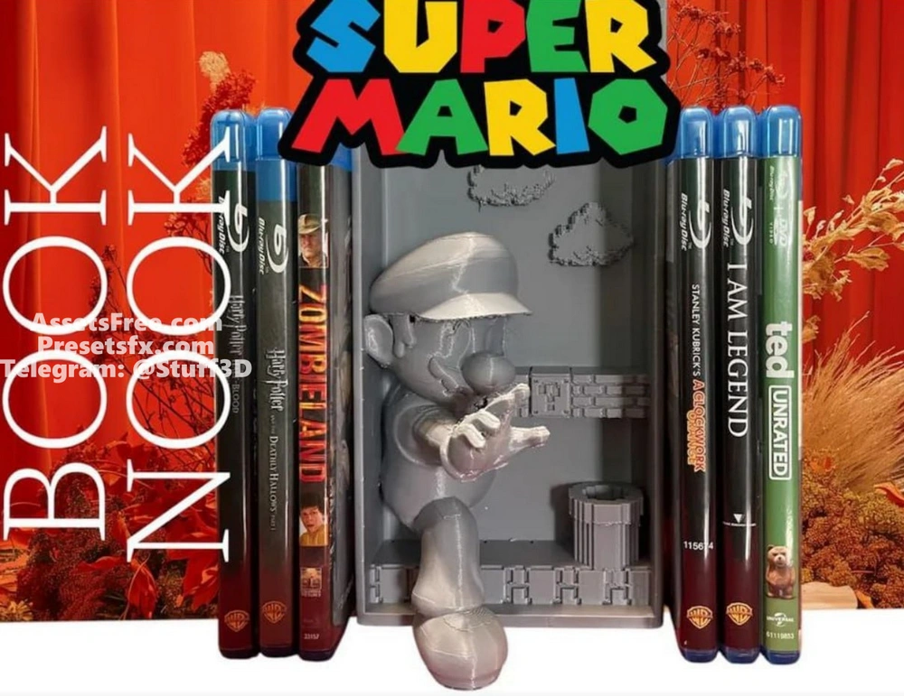 Mario Book Nook