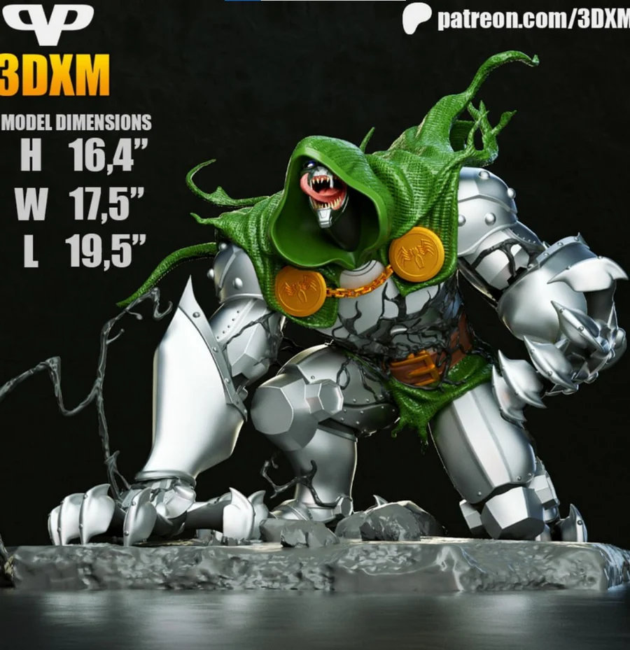Dr. Doom Venomized Figure – Marvel Villain Mashup