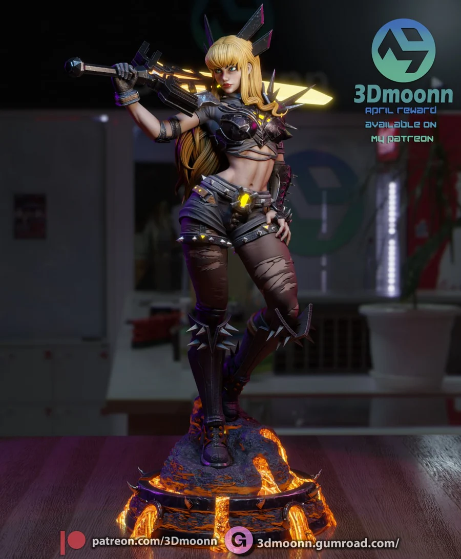 Magik (Illyana Rasputin) – 3D Printable Model 🗡️✨