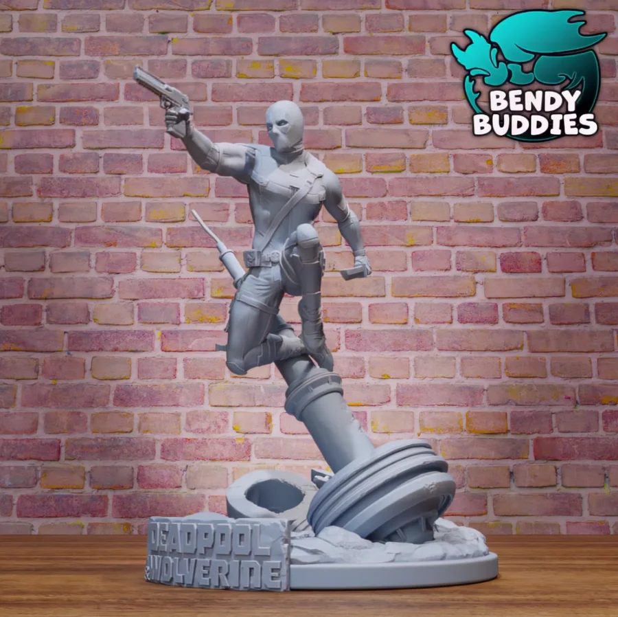 Deadpool Attack – 3D Printable Model ⚔️💥