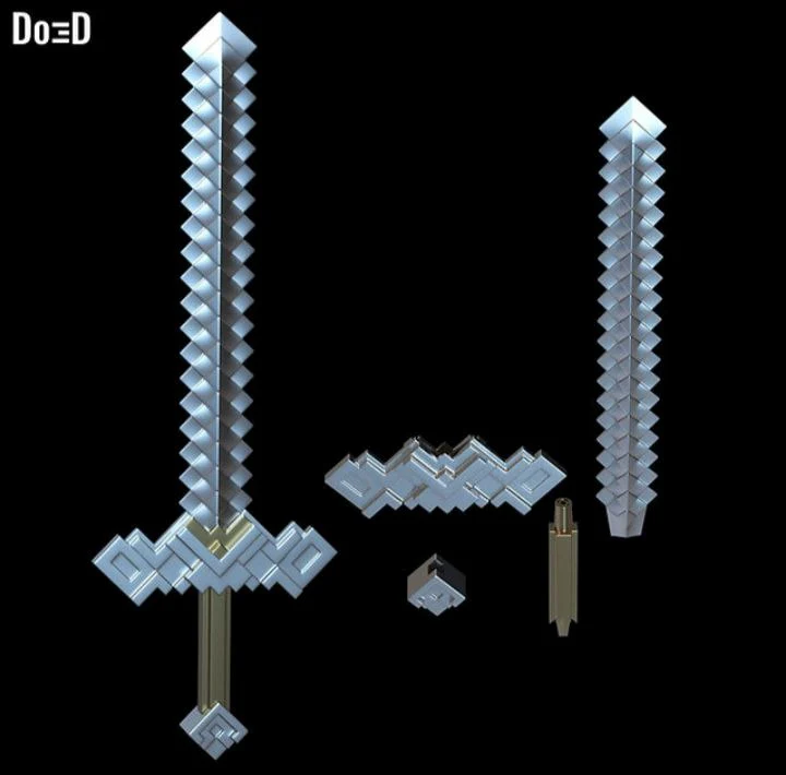 Minecraft Sword – 3D Printable Model ⚔️