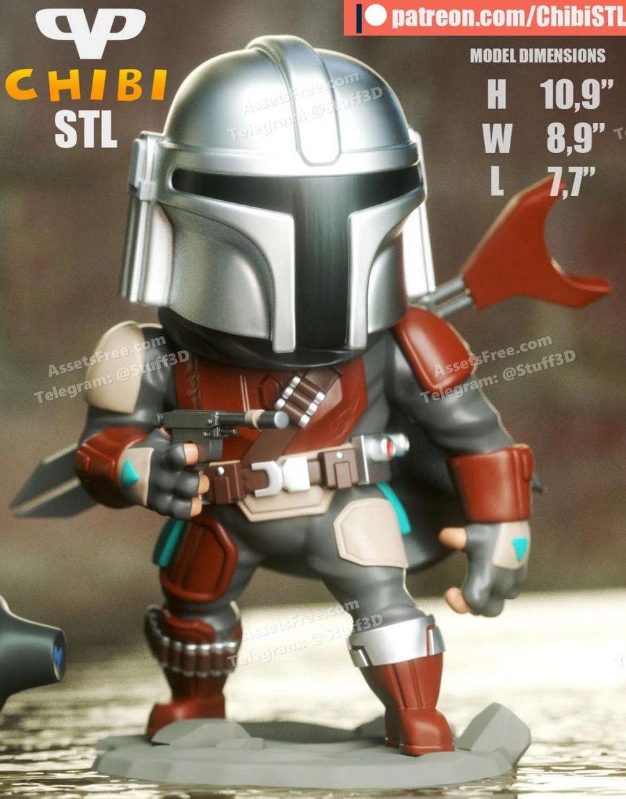 Mandalorian Chibi