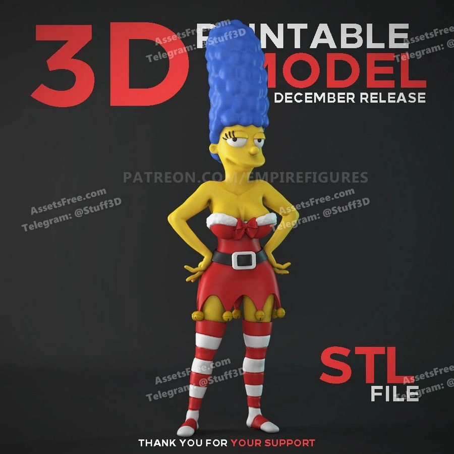 Marge Simpson Christmas Outfit