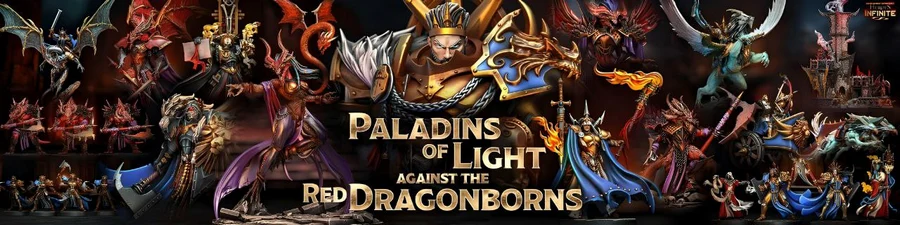 Paladins of Light Against the Red Dragonborns