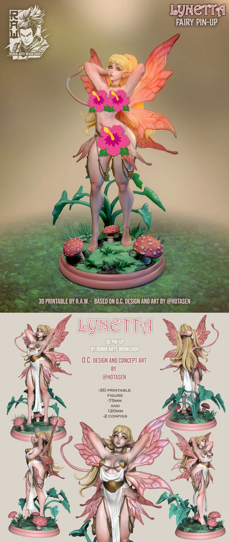Lynette – Genshin Impact 3D Printable Model 🐾
