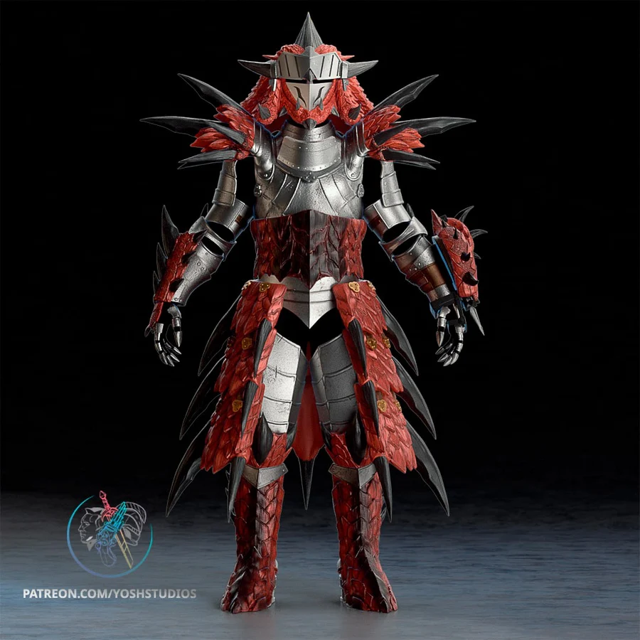 Rathalos Armor – Monster Hunter 3D Printable Model 🐉