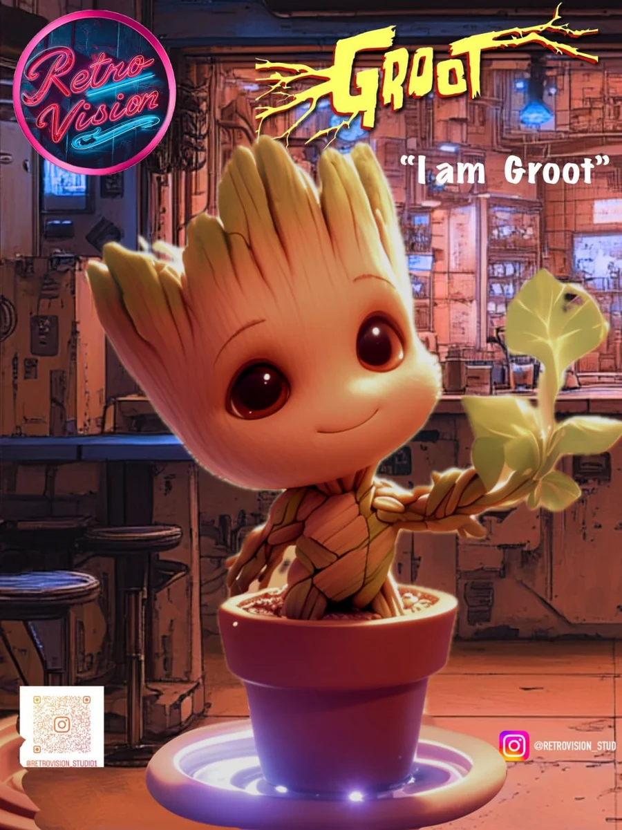 Baby Groot pot