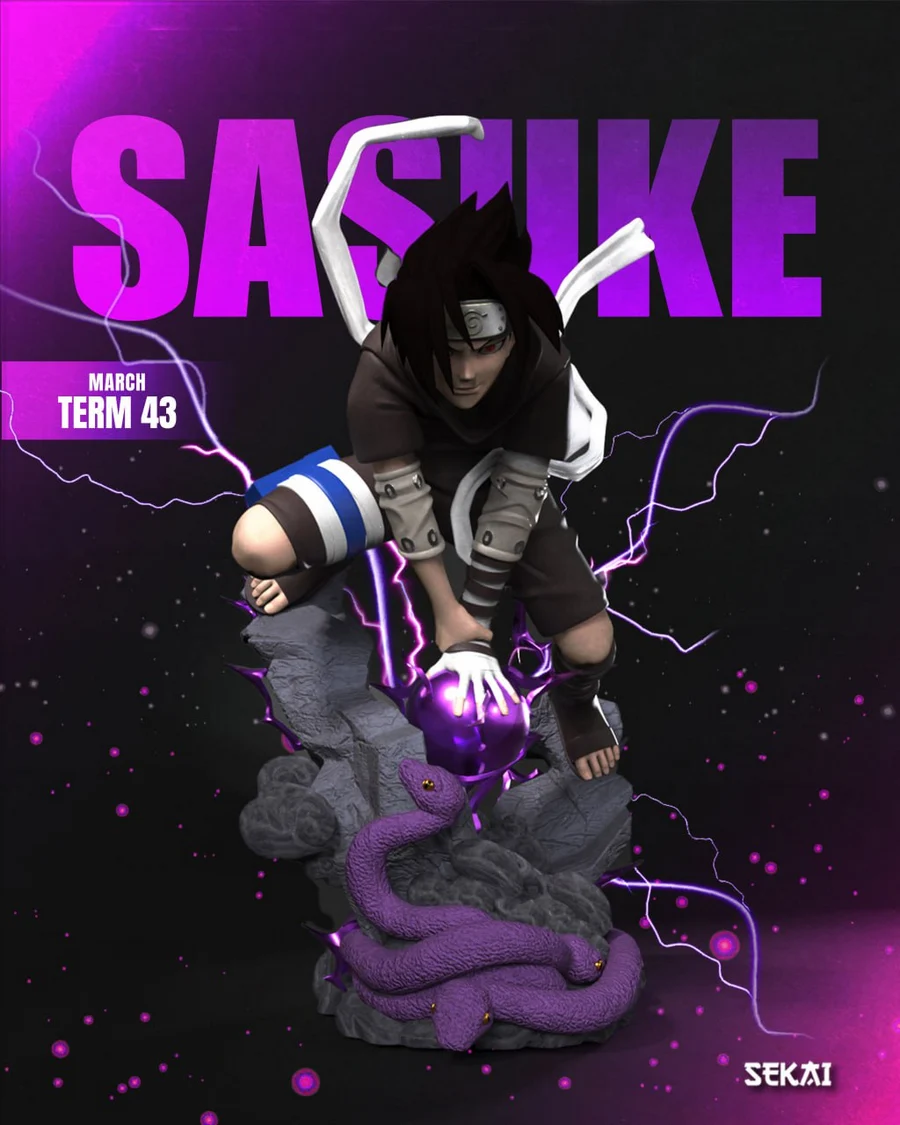 Sasuke Uchiha – Naruto 3D Printable Model ⚡️