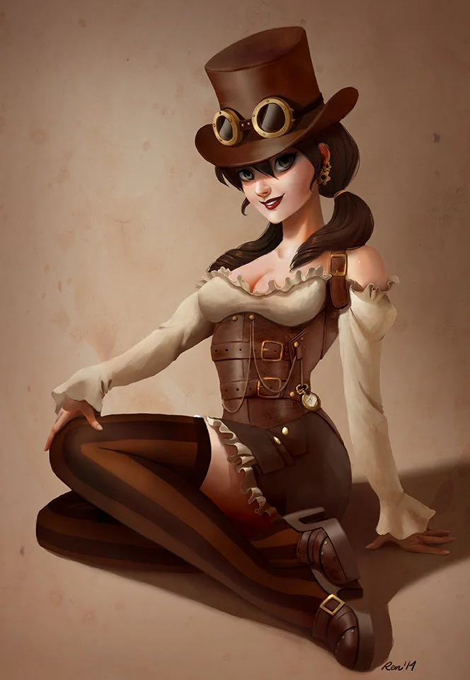 Steampunk Girl Pinup