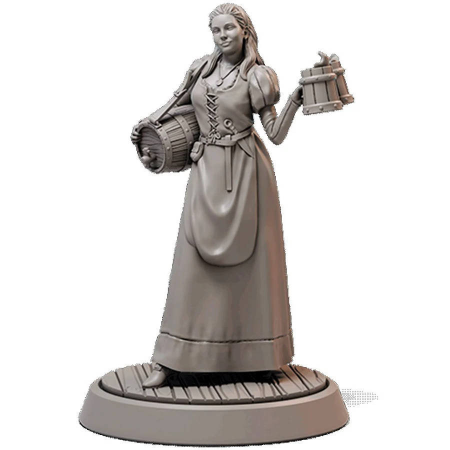 Waitress Free DnD Miniature