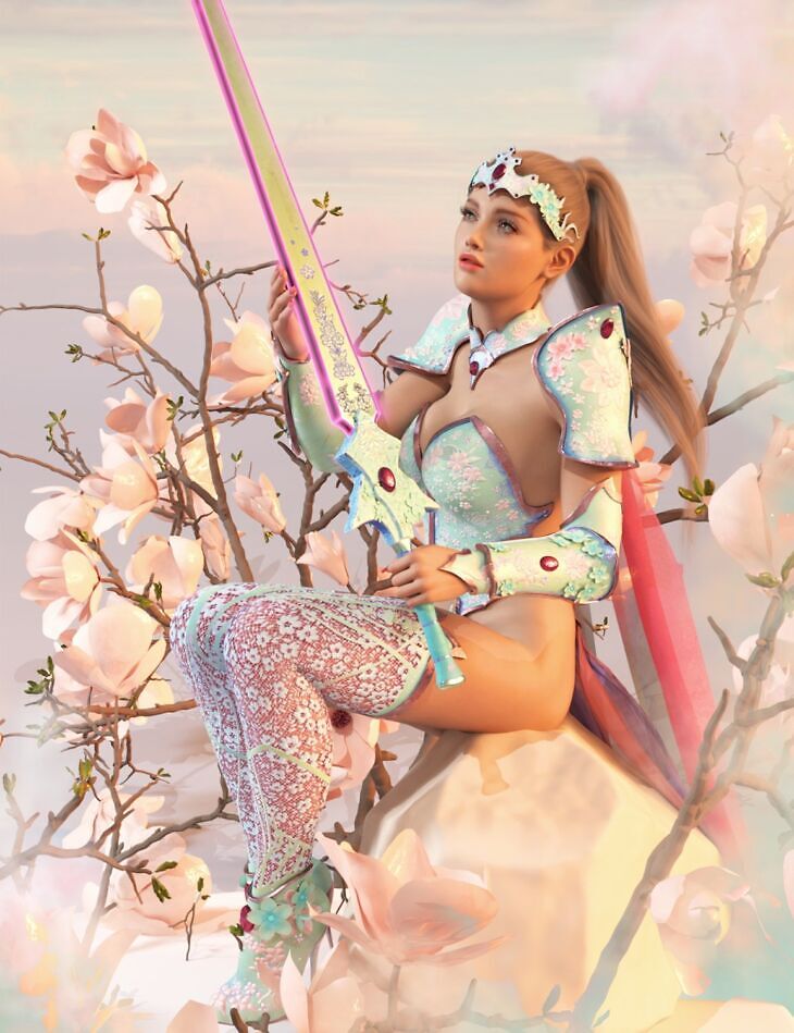 ZK dForce Edelweiss Armor for Genesis 9