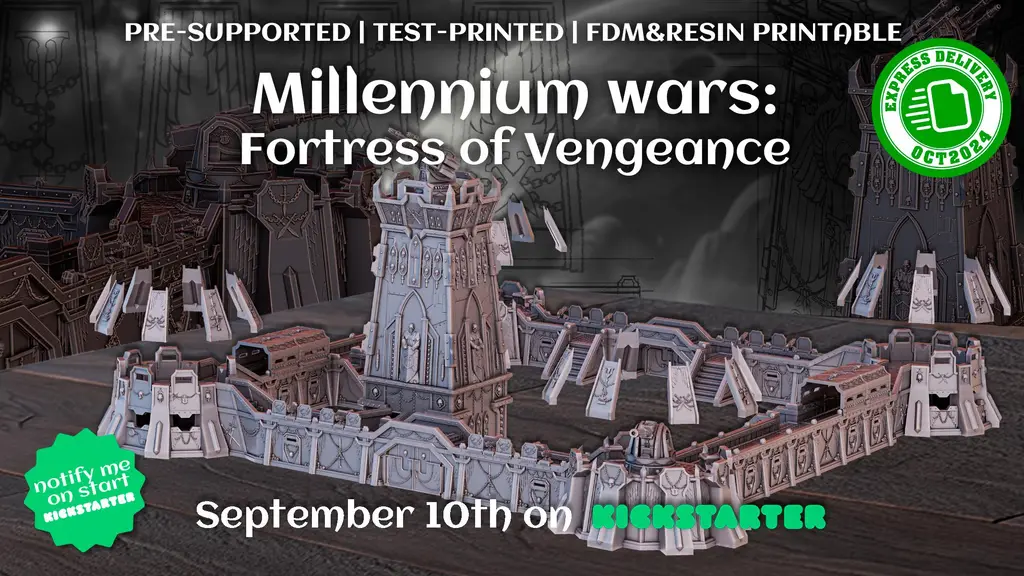 Millennium Wars: Fortress of Vengeance Miniature terrain