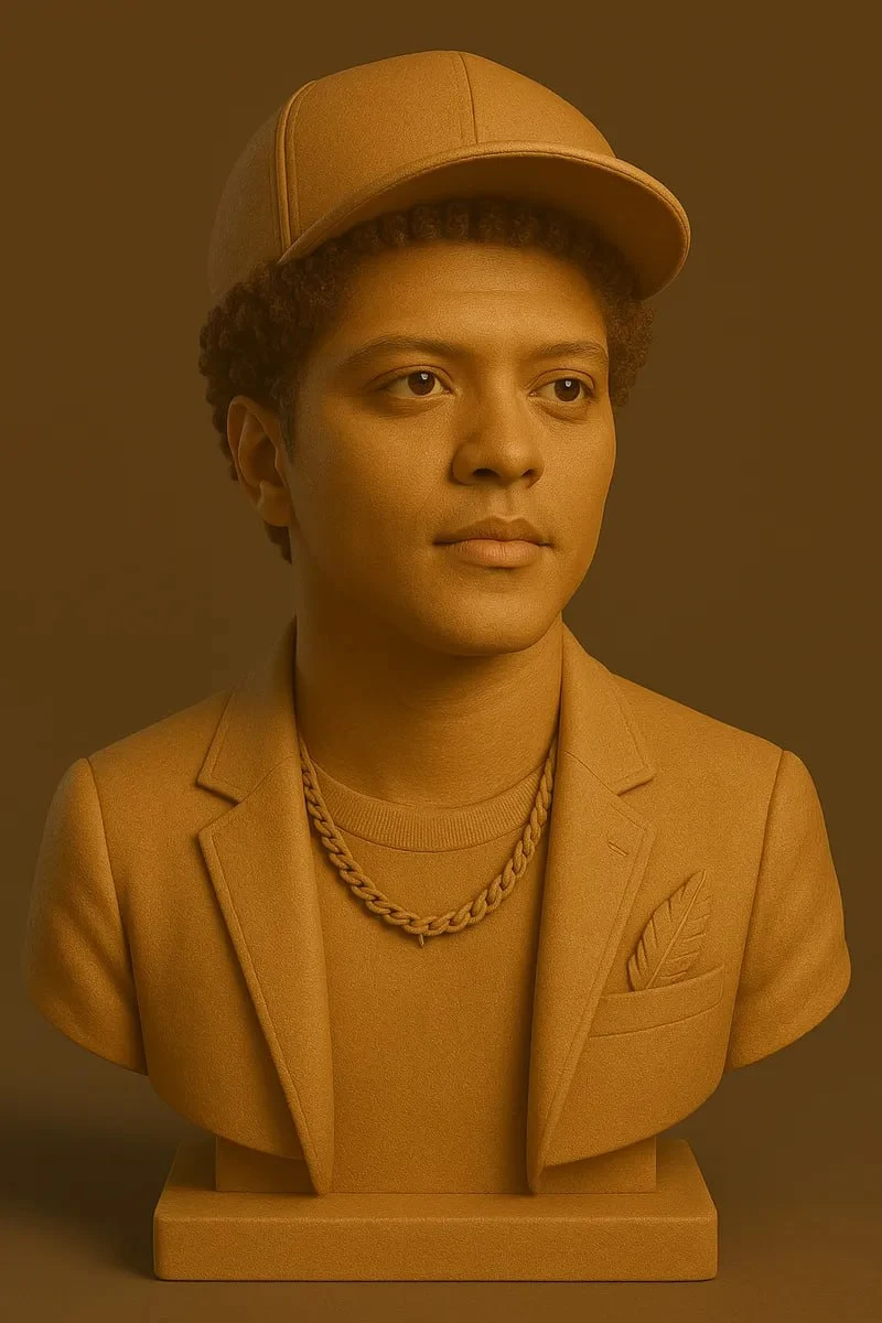 Bruno Mars – 3D Printable Model 🎸🎙️