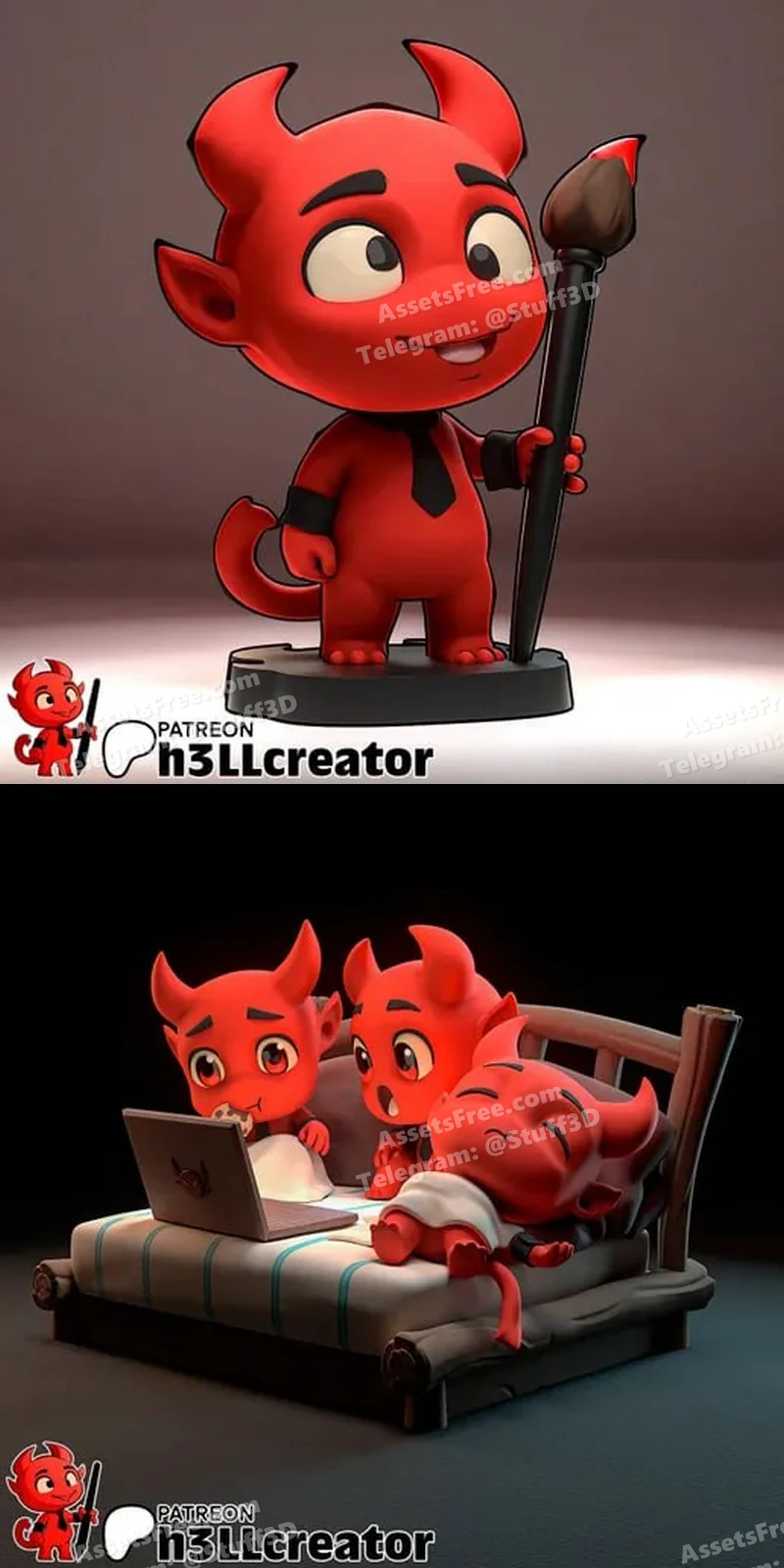 Mascot and diorama