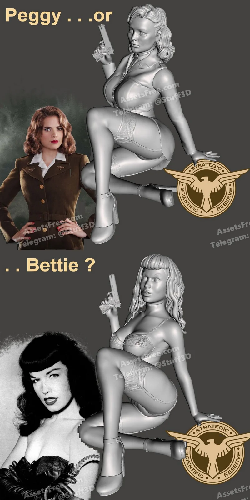 Peggy or betty uniform pinup