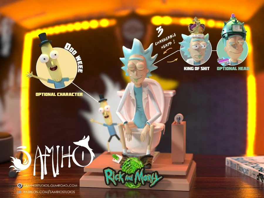 Rick King of Shit Diorama