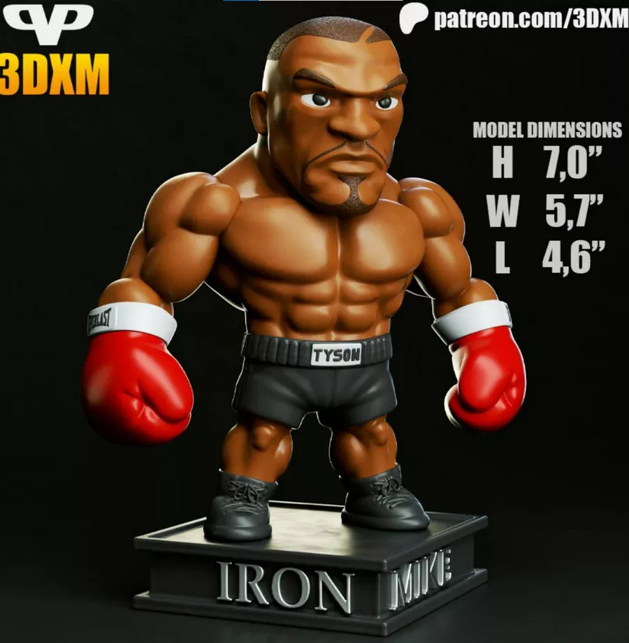 Mike Tyson Chibi Figure – Boxing Legend Mini