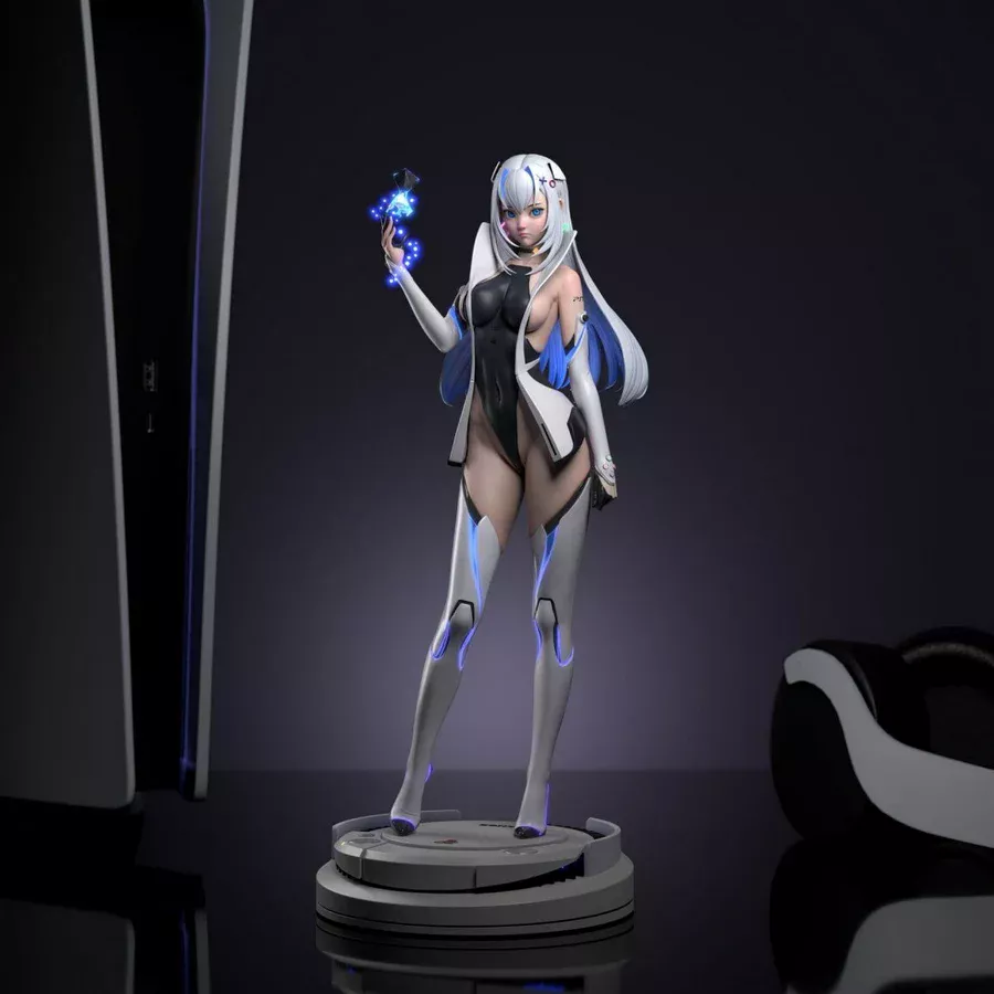 Chan by Mechamania – PS5 Waifu 😍