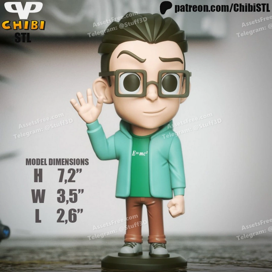 Leonard Chibi Big Bang Theory