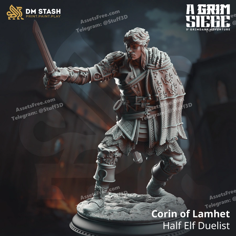 Corin of Lamhet – Half Elf Duelist