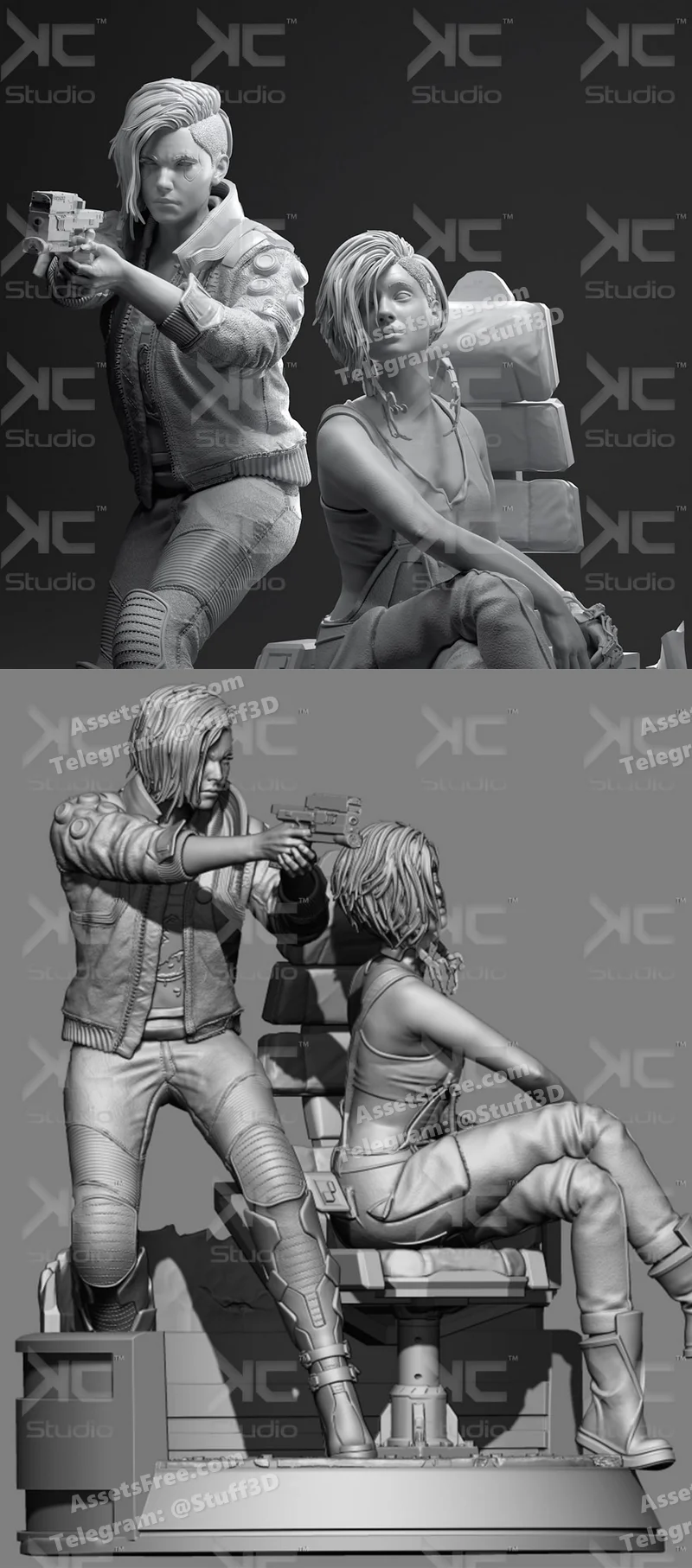 V and Judy Diorama – Cyberpunk 2077