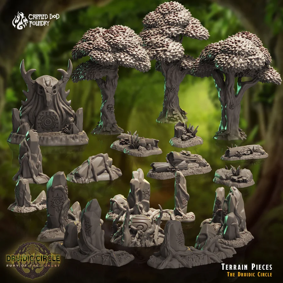 Druidic Circle Terrain Pieces