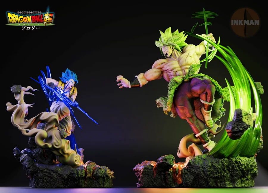 Gogeta Blue vs Broly Super Saiyan Legendary