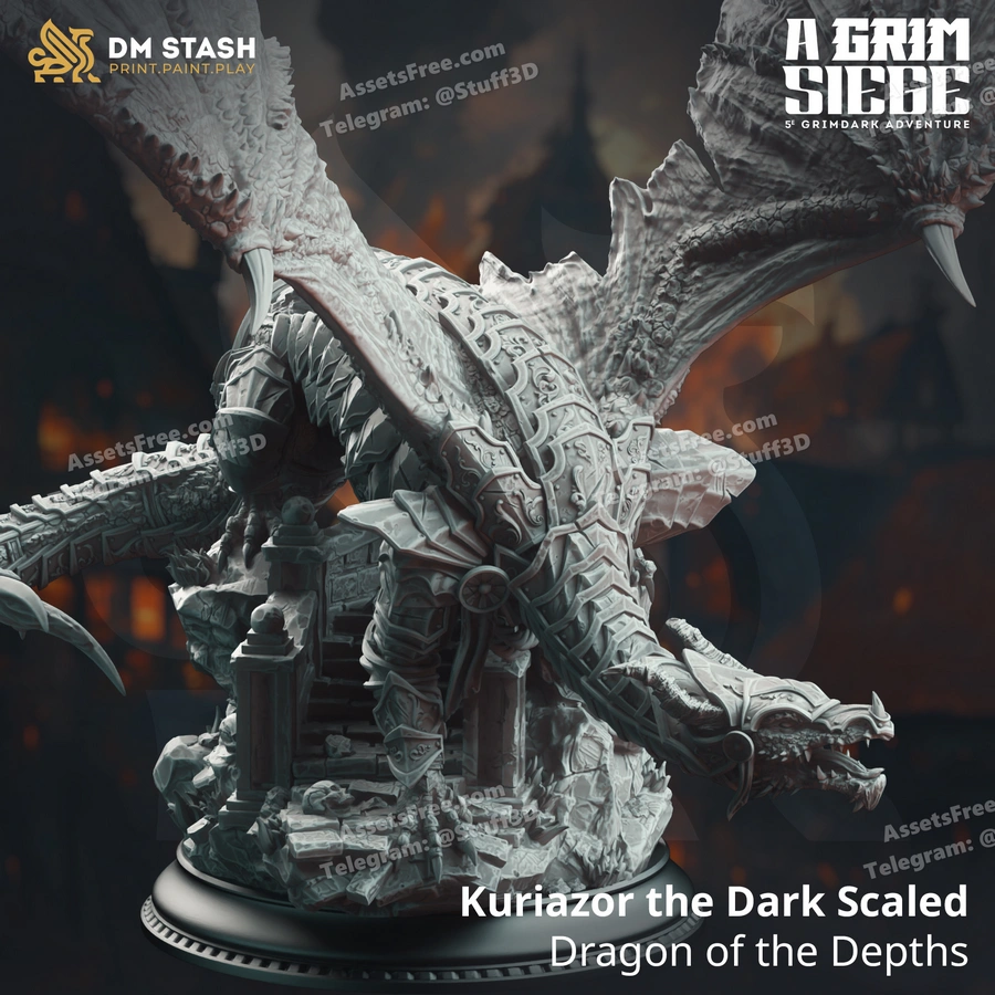 Kuriazor the Dark Scaled – Dragon of the Depths